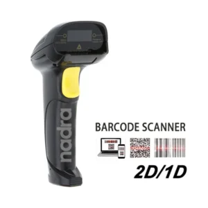 Handheld Wired Barcode Scanner 1D/2D/QR Code Reader, Plug and Play, Fast and Continuous Scanning, Screen Compatibility, Durable Design for POS and Inventory Management