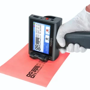 Handheld Inkjet Printer with Fast-Drying Ink Cartridge 4.3 Inch LED Touch Screen 2-12.7mm printing Text | QRCode | Barcode | Batch Number | Label | Image | Date Printer for Any Surface
