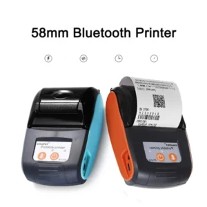 Thermal Receipt Printer, 58mm | Portable 2-inch POS with USB + Bluetooth | Compatible with Android/iOS/Windows | Ideal for Super Shops, Billing, Ticket Printing, Retail Solutions | Free Software | Nadra-PT 210